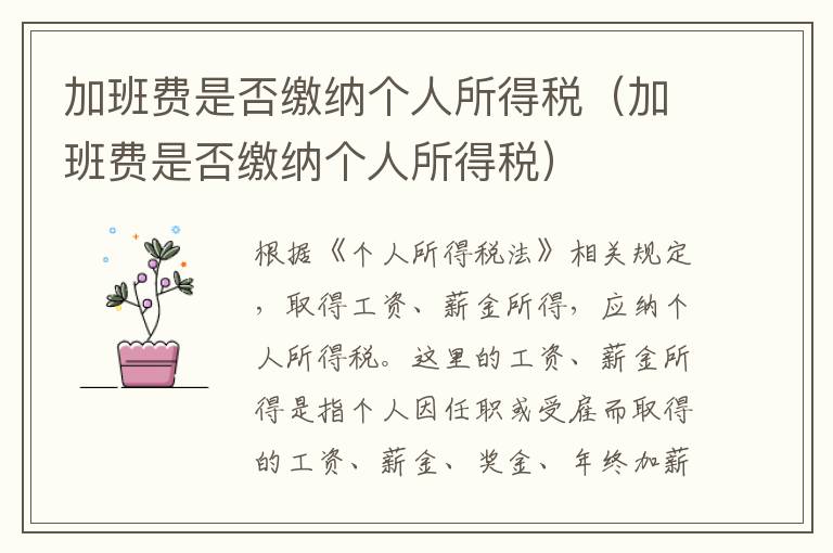 加班費(fèi)是否繳納個(gè)人所得稅（加班費(fèi)是否繳納個(gè)人所得稅）