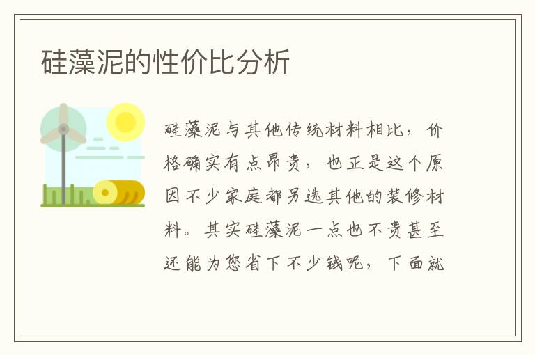硅藻泥的性價(jià)比分析