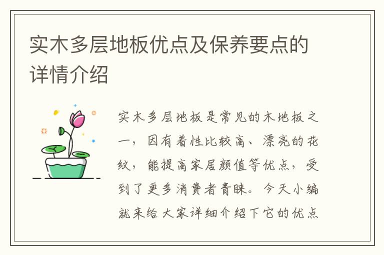 實木多層地板優(yōu)點及保養(yǎng)要點的詳情介紹