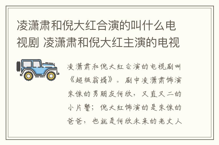 凌瀟肅和倪大紅合演的叫什么電視劇 凌瀟肅和倪大紅主演的電視劇