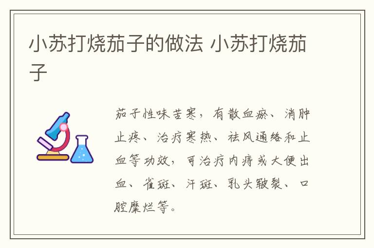 小蘇打燒茄子的做法 小蘇打燒茄子